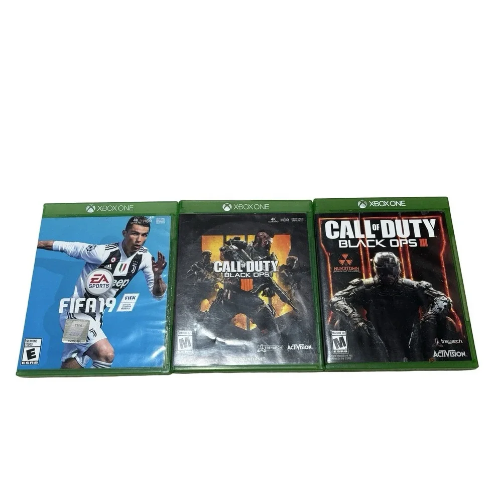 Microsoft Xbox One Game Bundle: Call of Duty: Black Ops 3 & 4 - Fifa 19